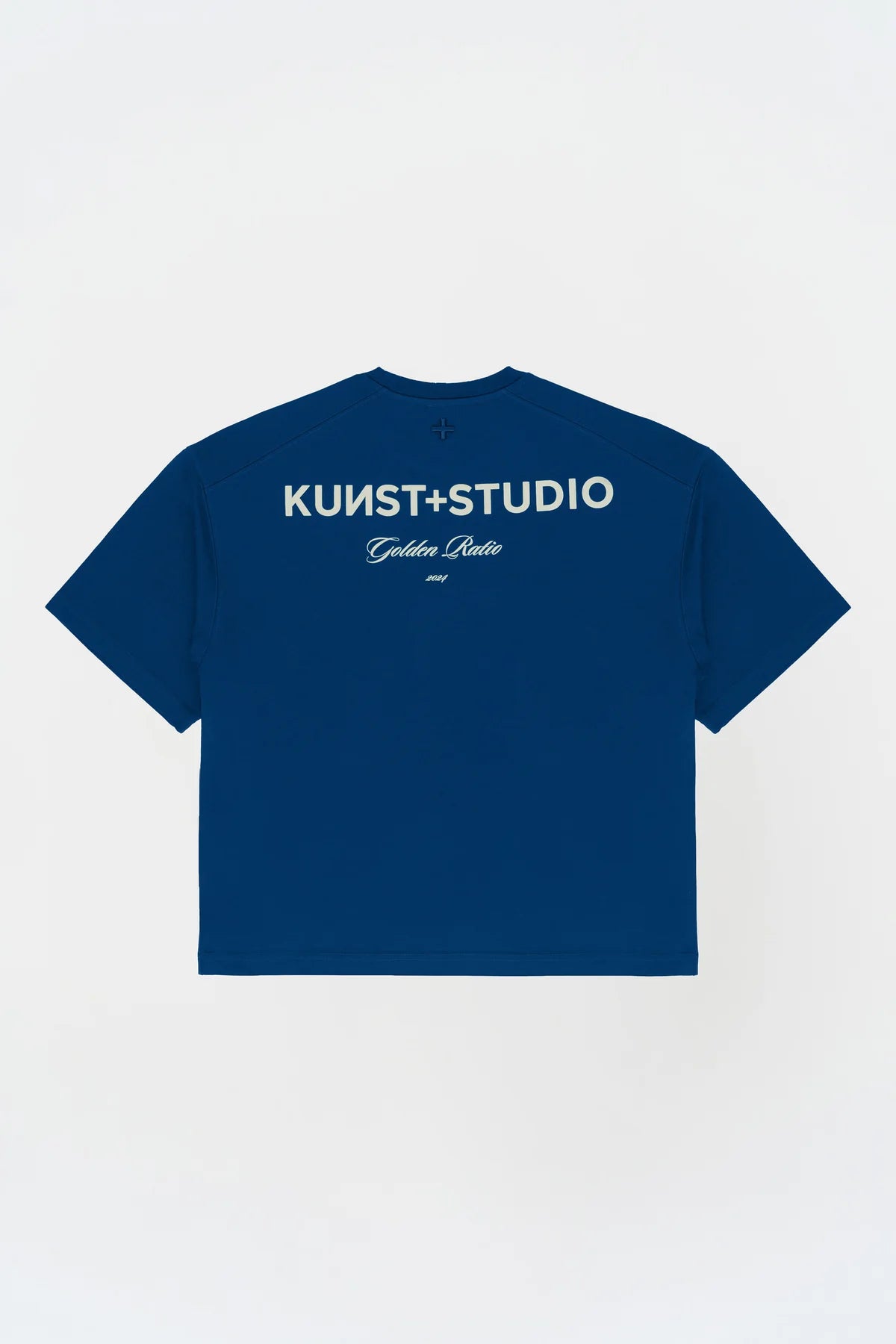 KNST Kısa Kollu Baskılı Box Fit Mavi T-Shirt