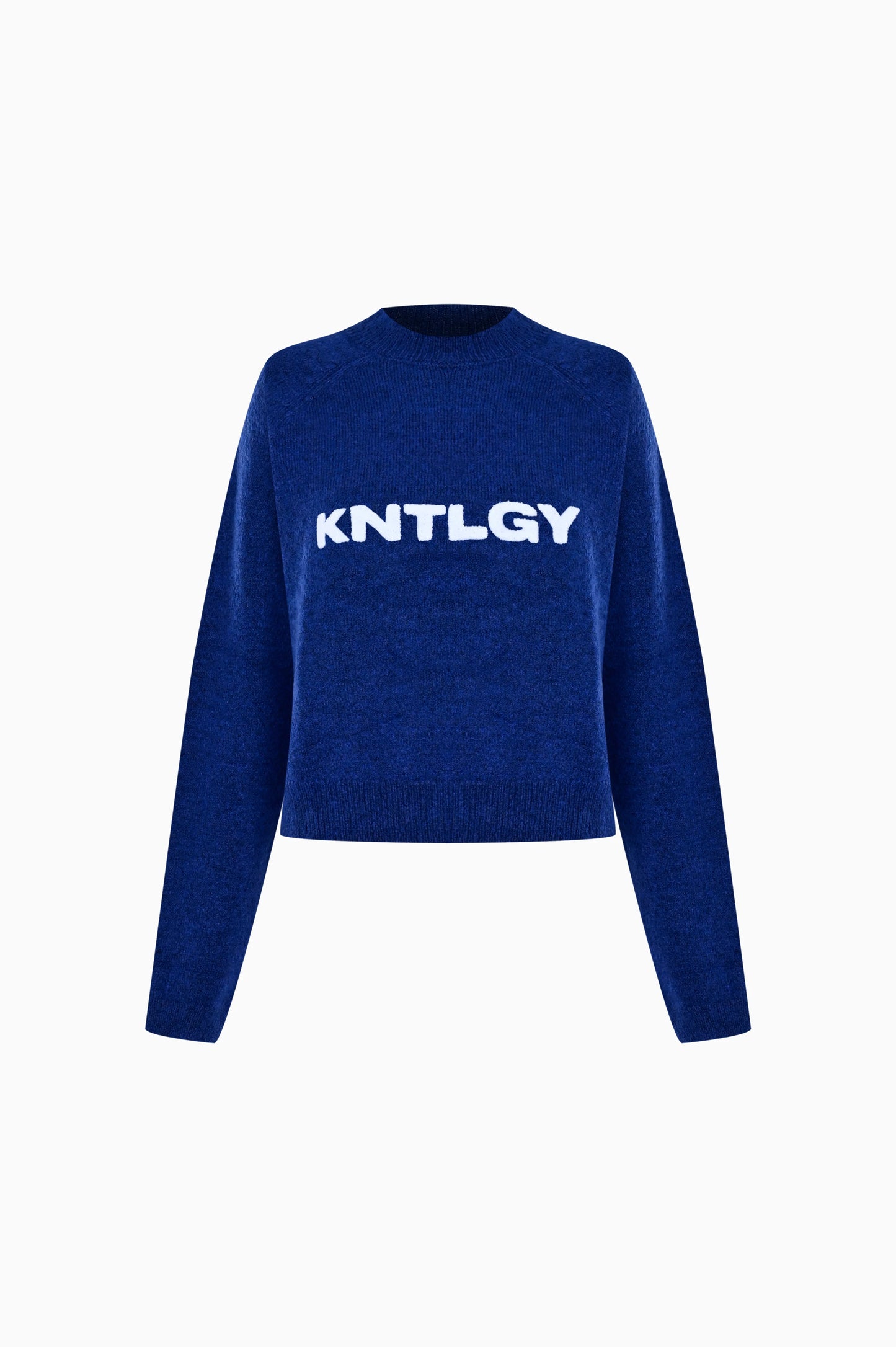 KNTLGY Long Sleeve Knitted Mavi Kazak