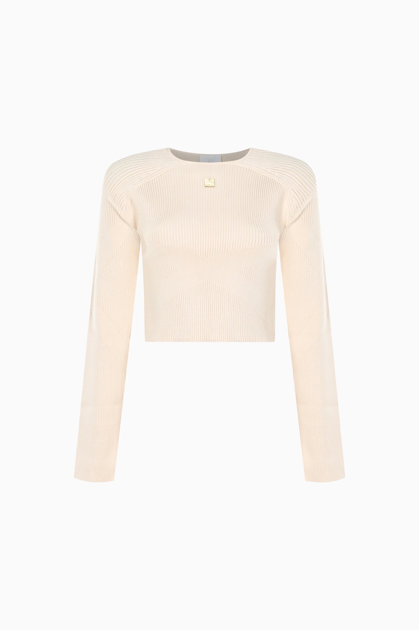 KNTLGY FutureKnit Bej Crop Kazak