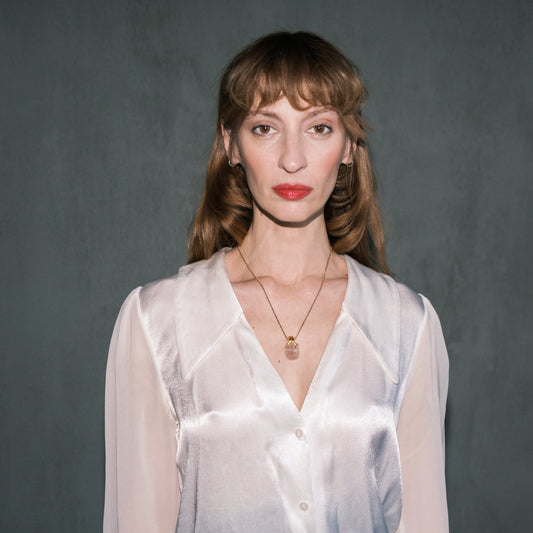 PY Pembe Kuvars Lover Mini Kolye