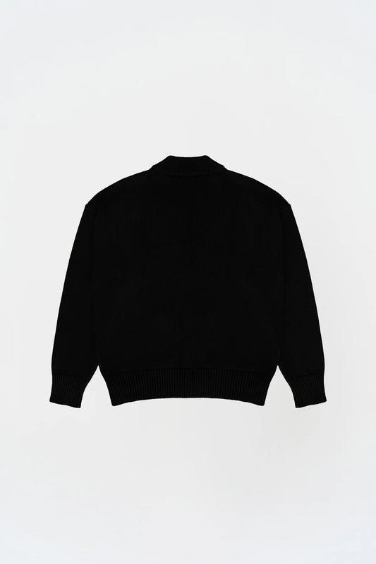 KNST Nakışlı Siyah Hırka