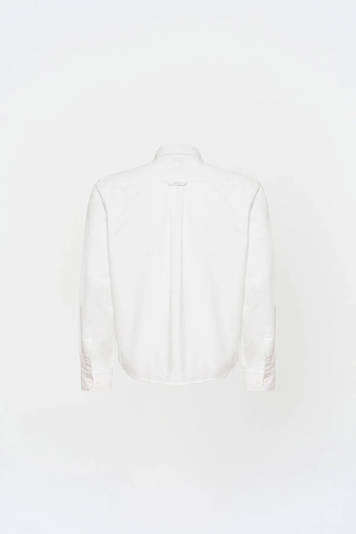 KNST Box Fit Nakışlı Beyaz Gömlek