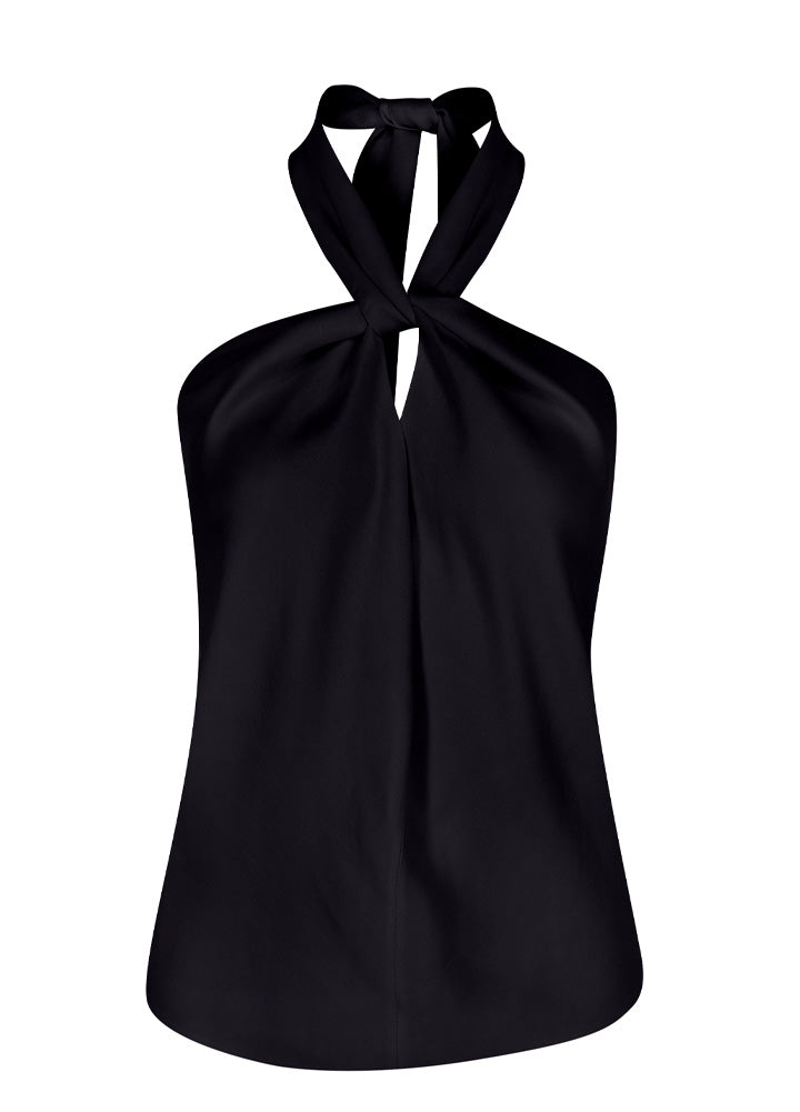 AC Jill Saten Siyah Top