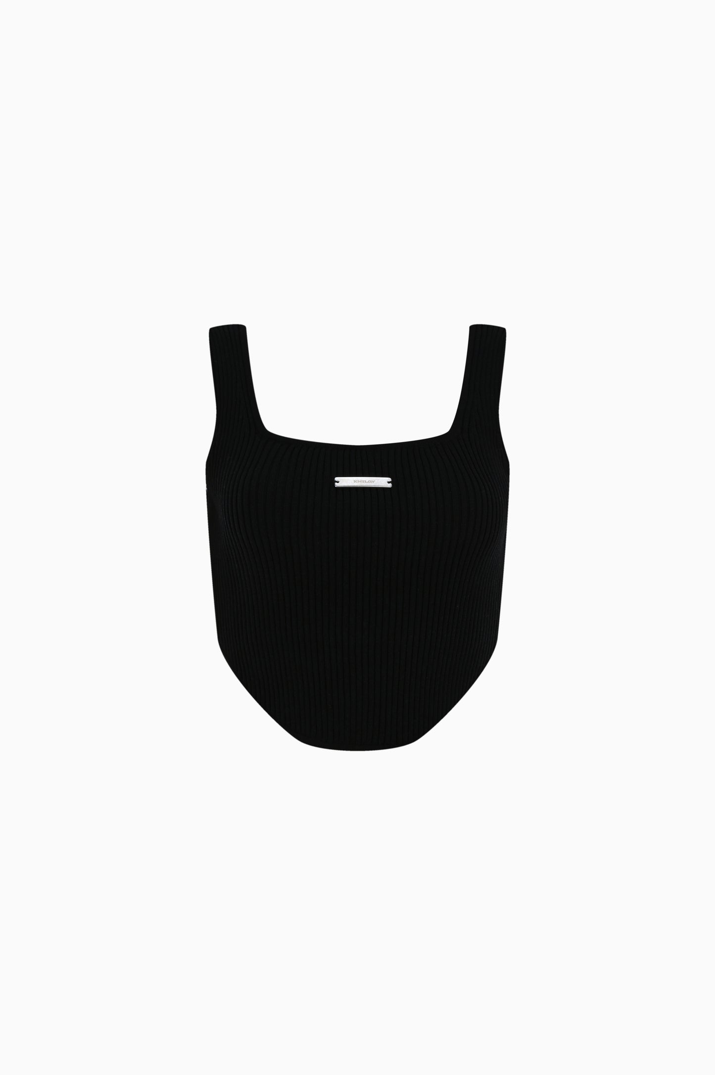 KNTLGY Crooked Triko Crop Top