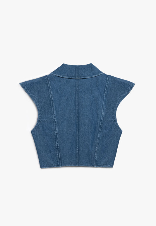 KKC Denim Long Collar Gömlek