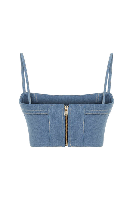 STD Raw Denim Bralet