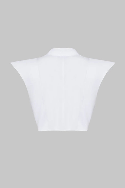 KKC Beyaz Long Collar Gömlek