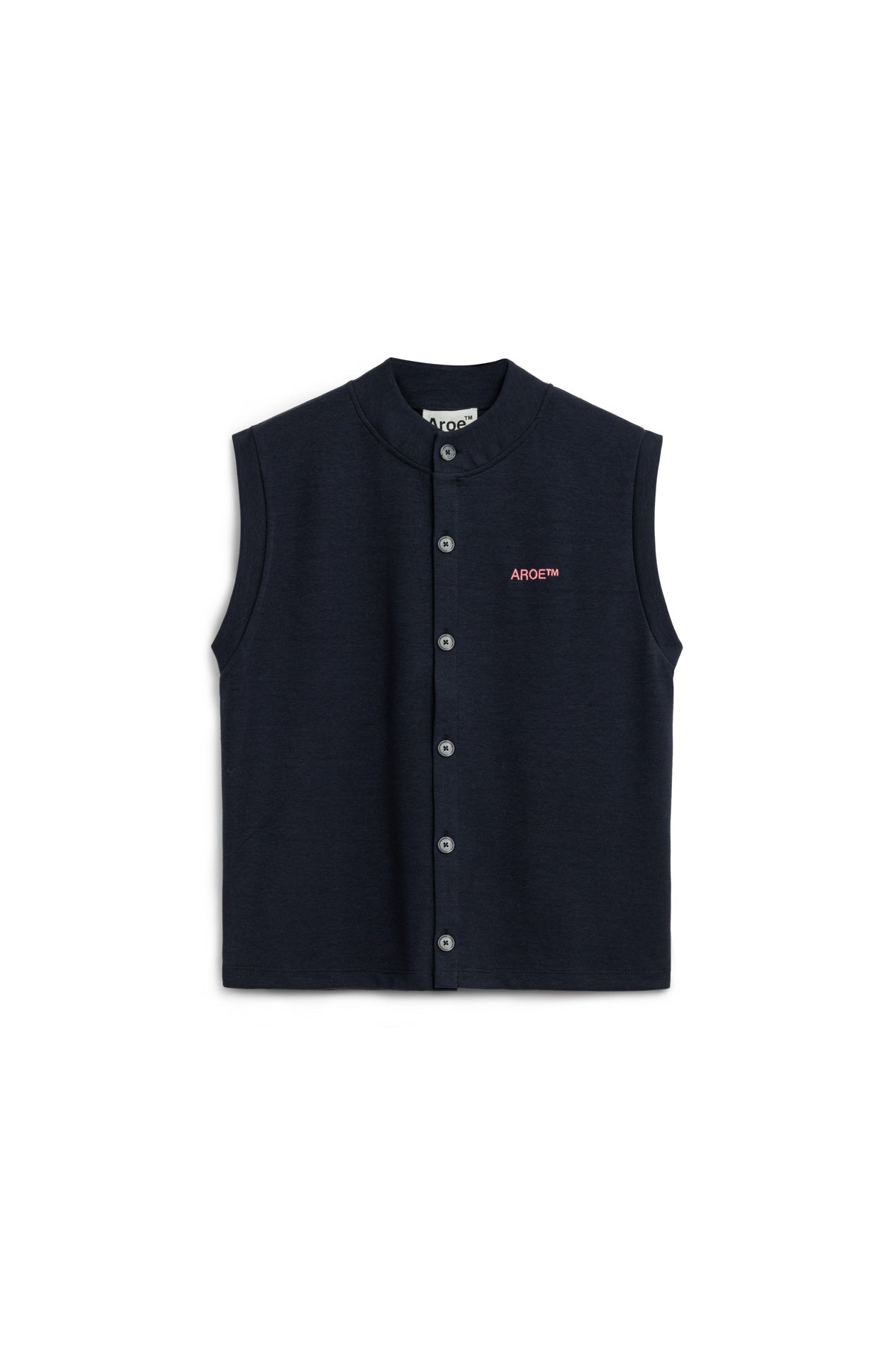 AR Navy Blue Buttoned Yelek
