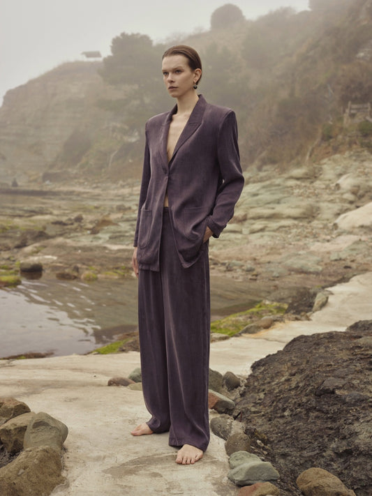 U Ares Vatkalı Bambu Blazer