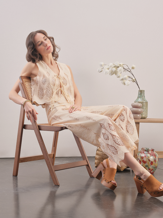 MVL Boho Nakışlı Pantolon