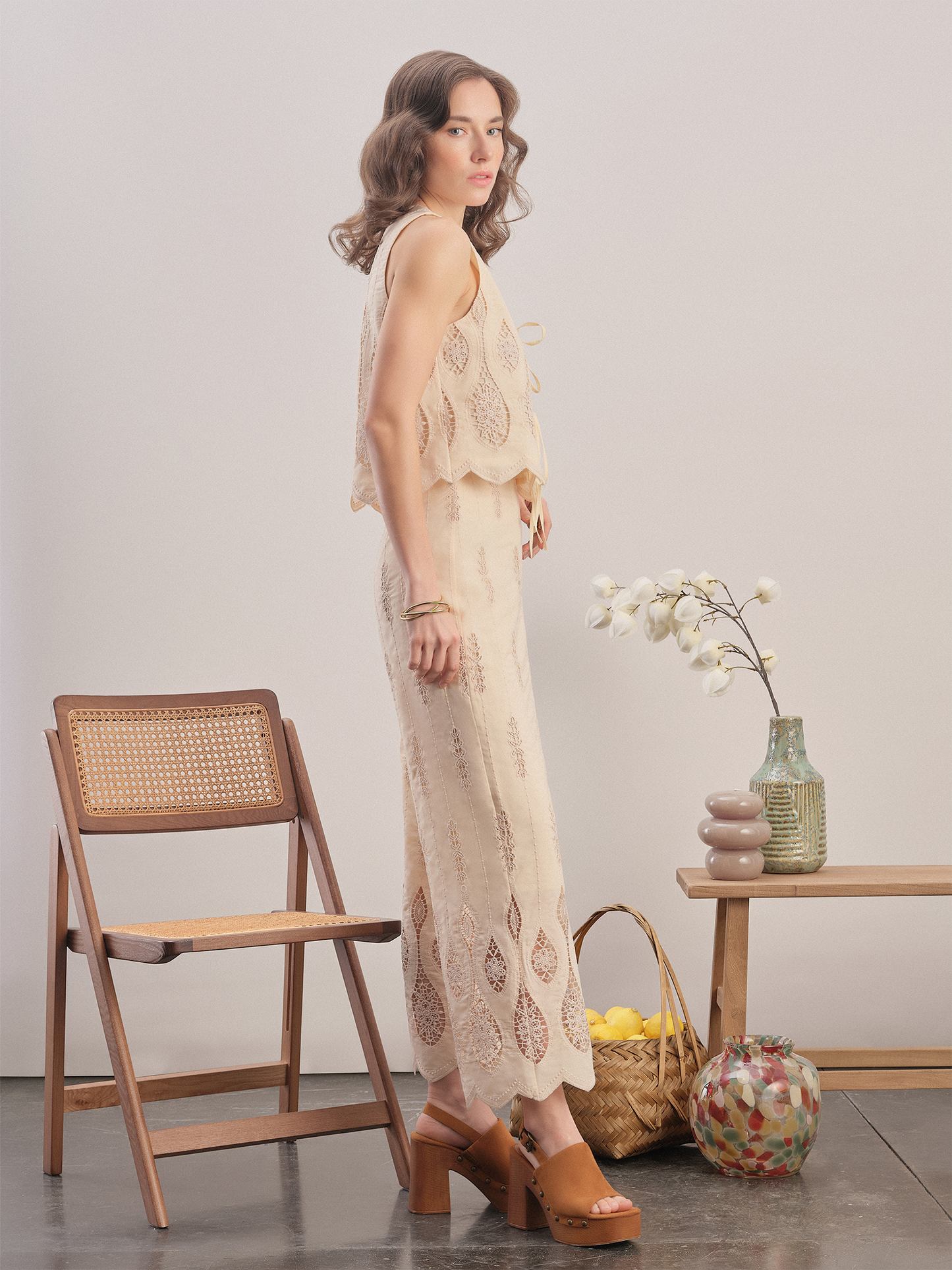 MVL Boho Nakışlı Pantolon