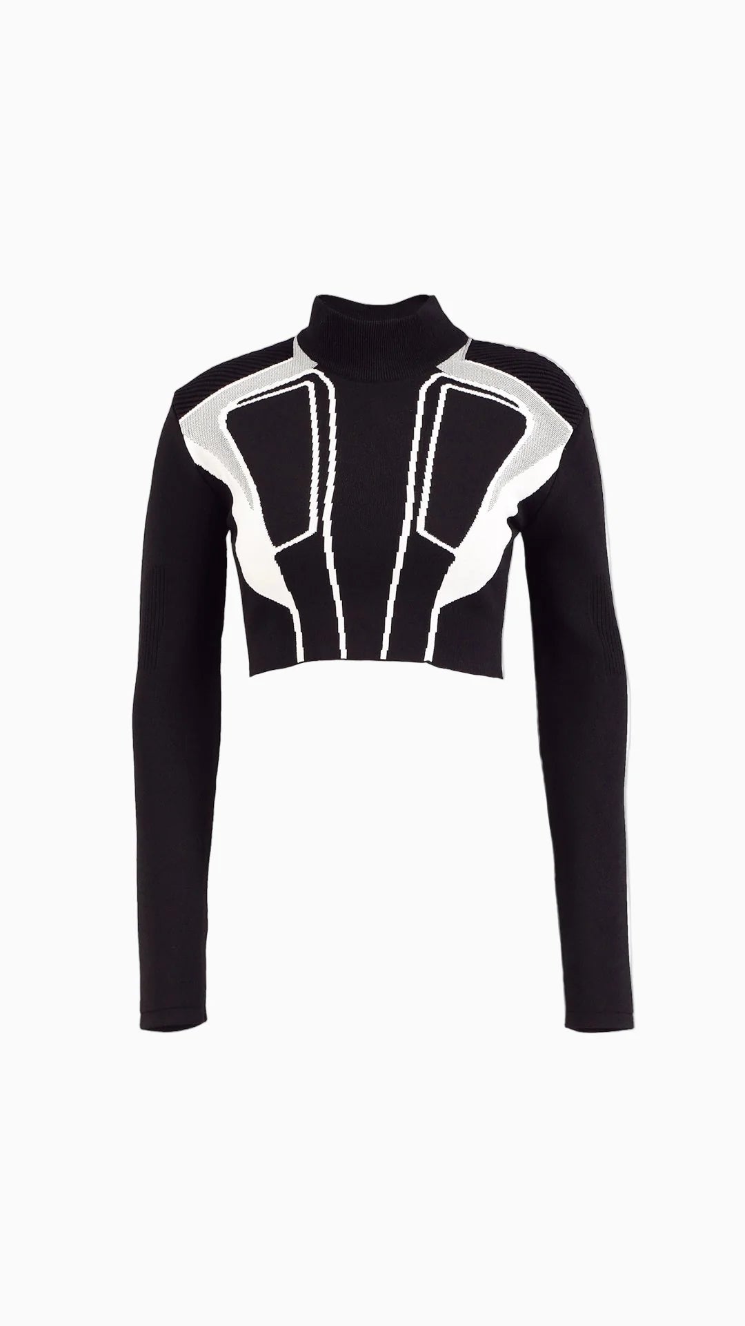 KNTLGY Justice Women Siyah Crop Kazak