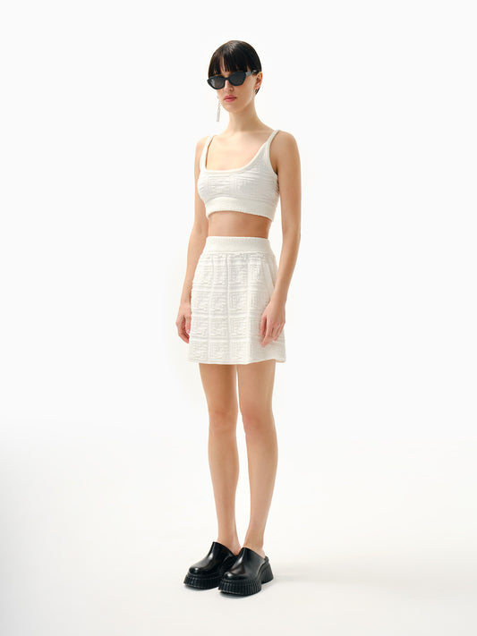 KNTLGY Tennis Look Triko Crop Top