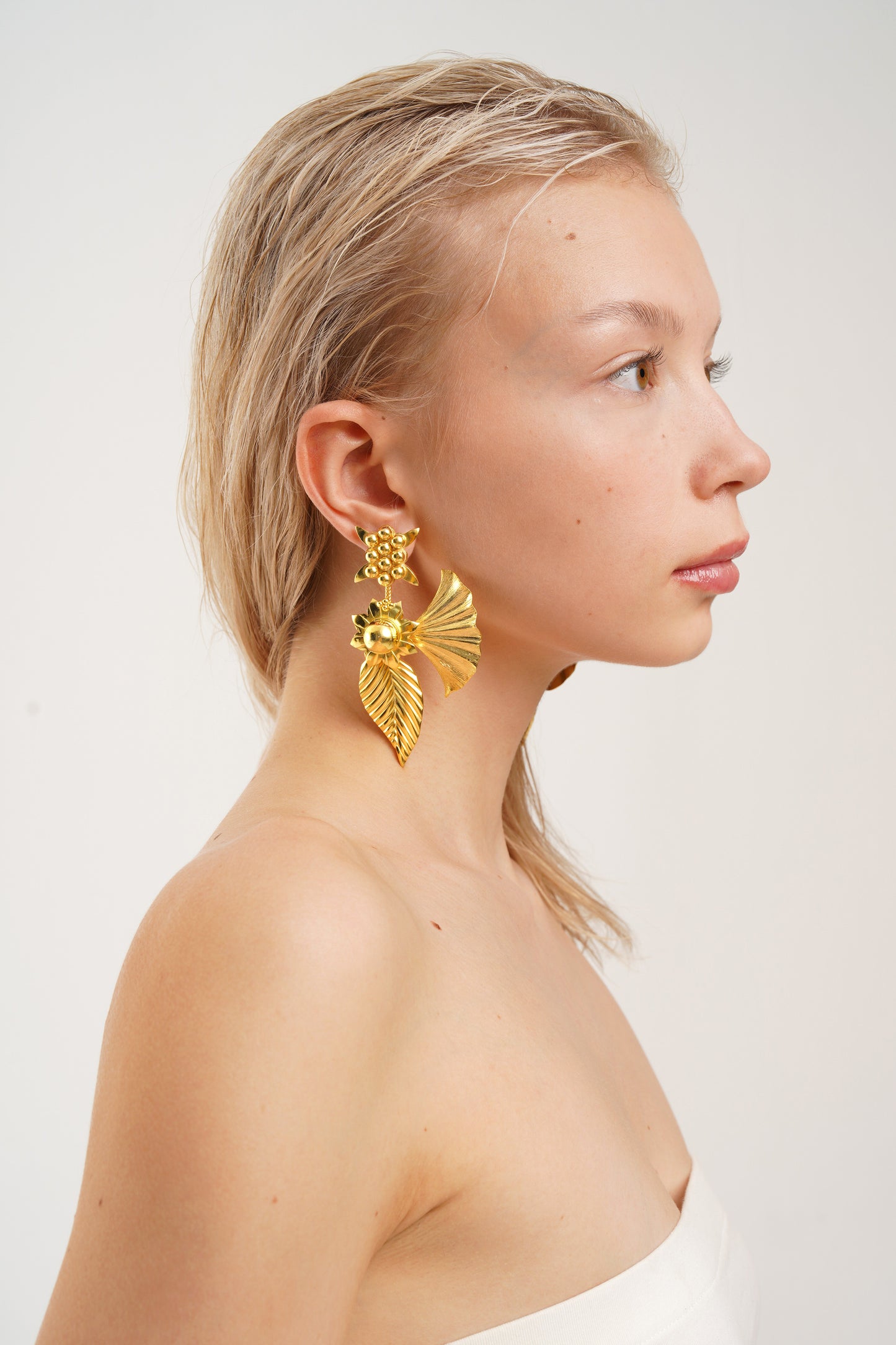 L Ivy Gold Earrings