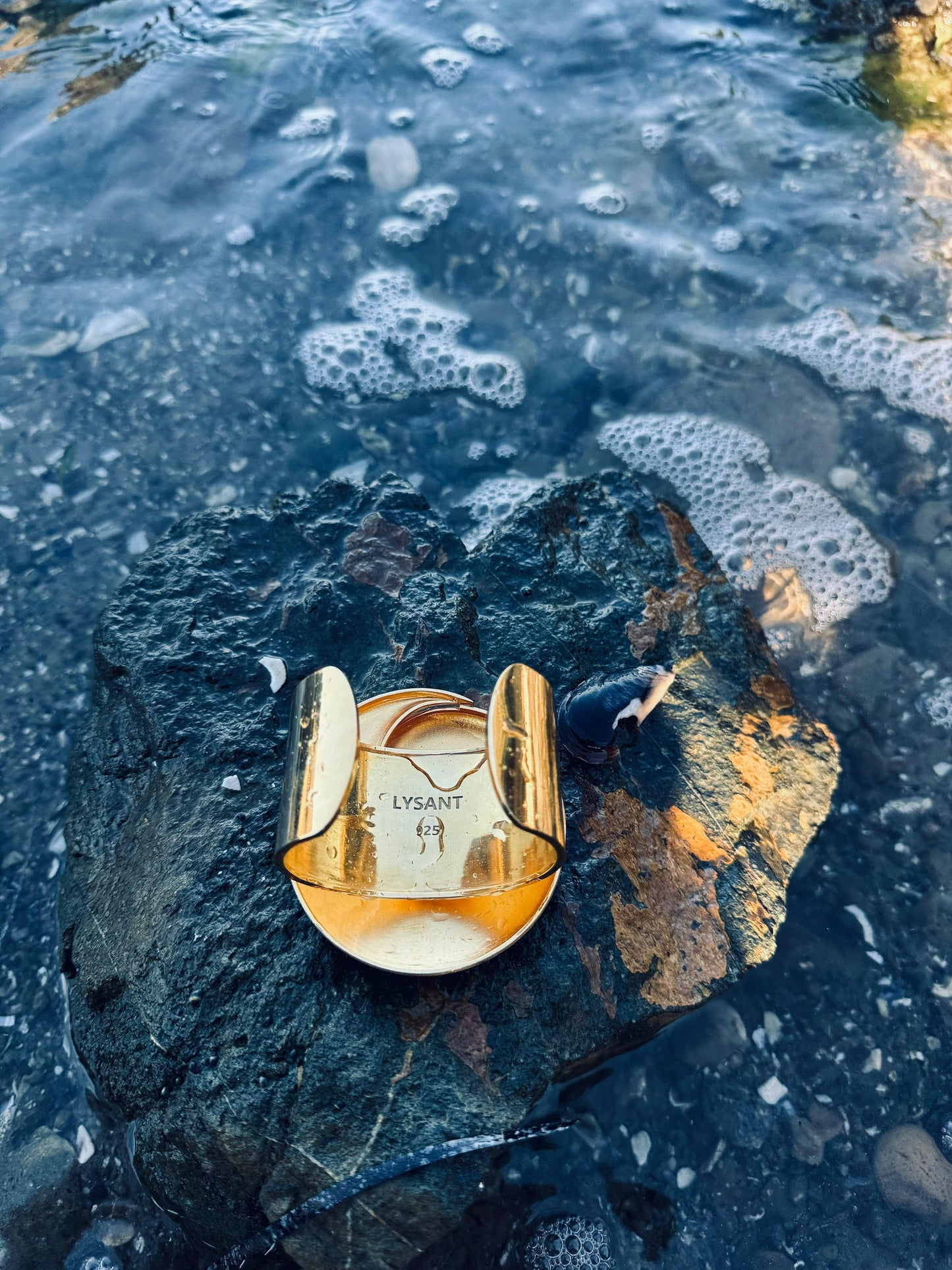 L Acrux Gold Cuff Bracelet