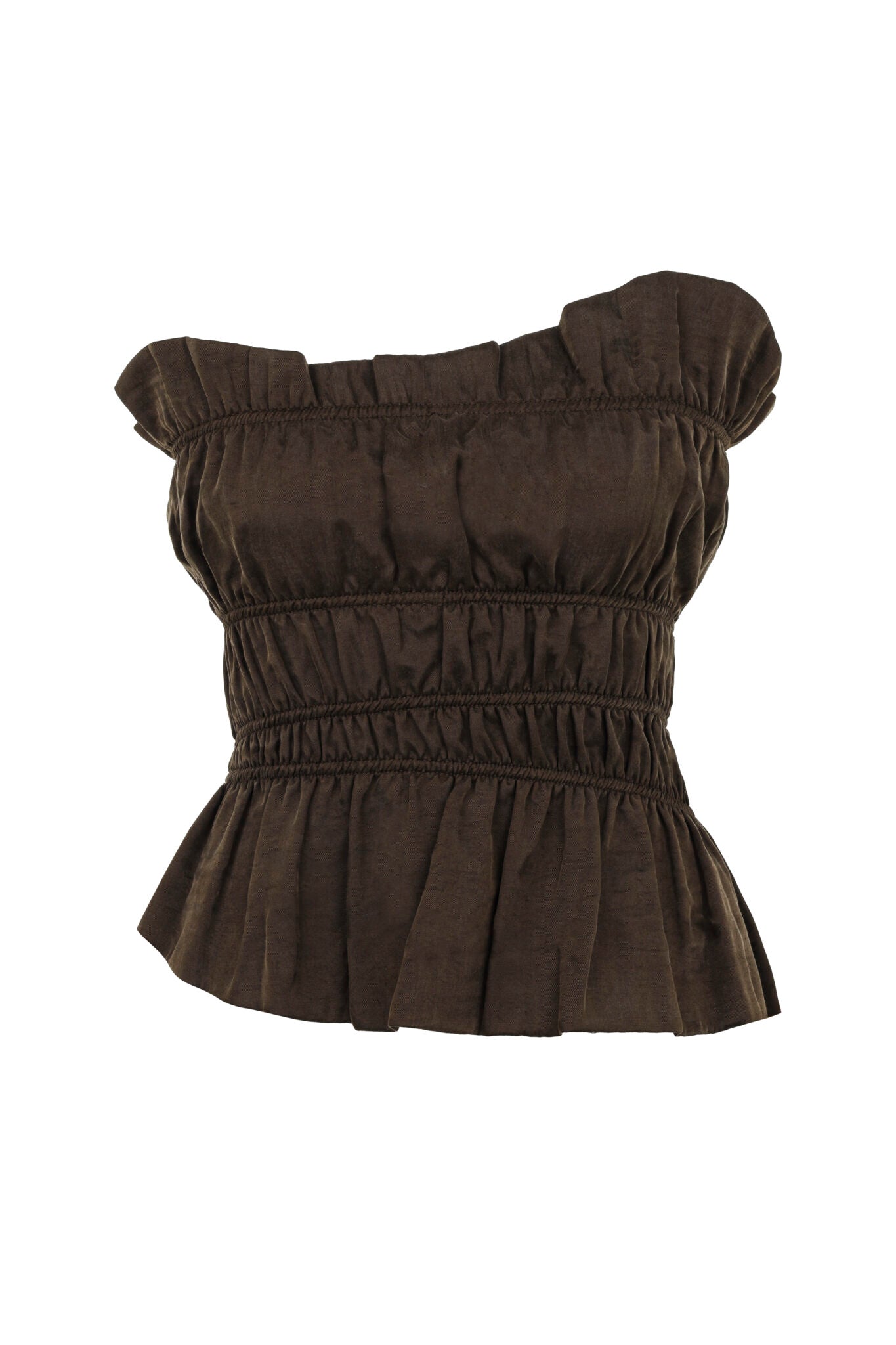 STD Kuun Kahverengi Korse Top