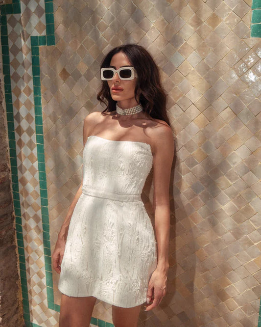 LN Estrella Straplez Mini Elbise