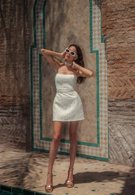 LN Estrella Straplez Mini Elbise