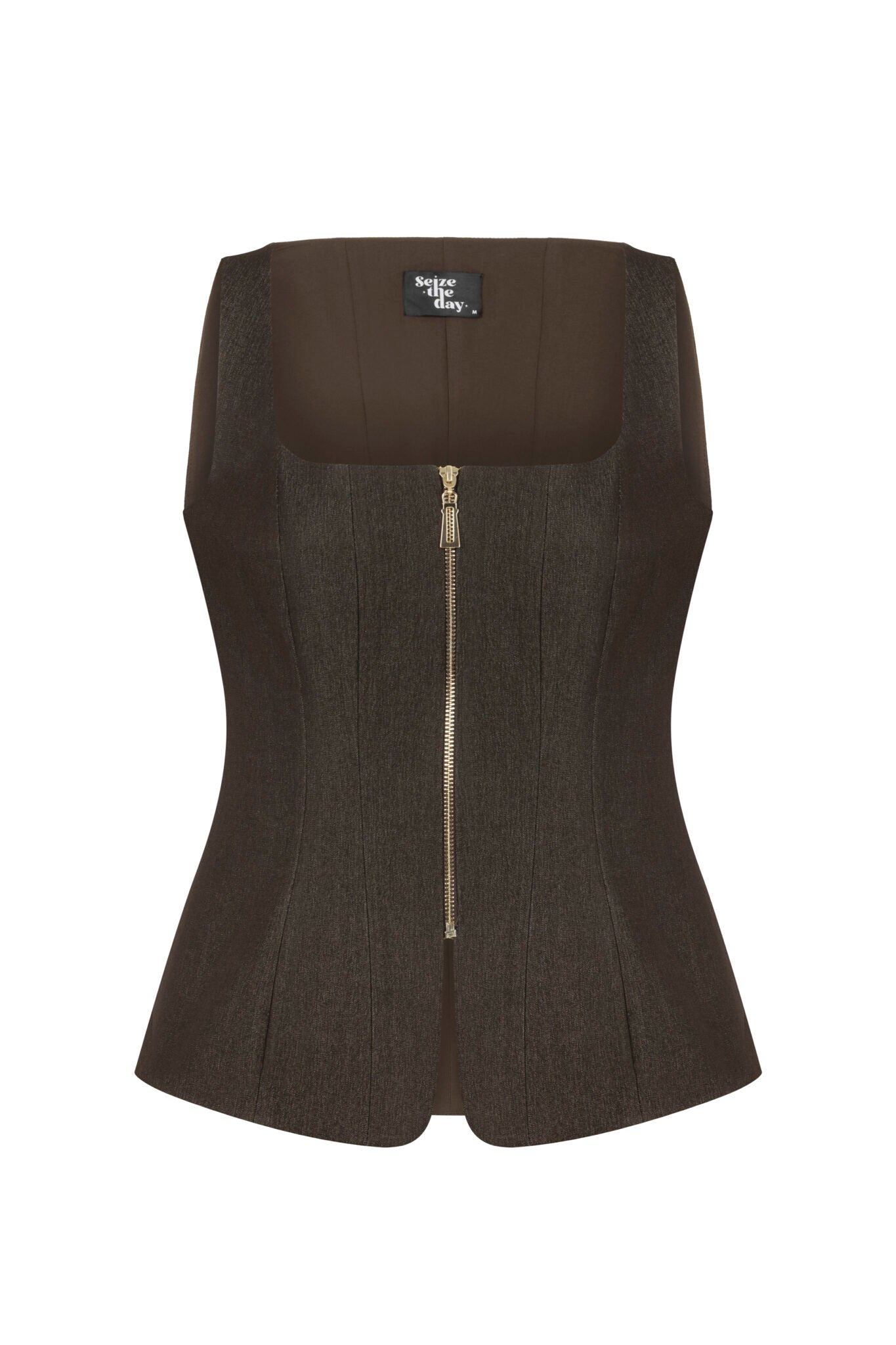 STD Lizy Kahverengi Top