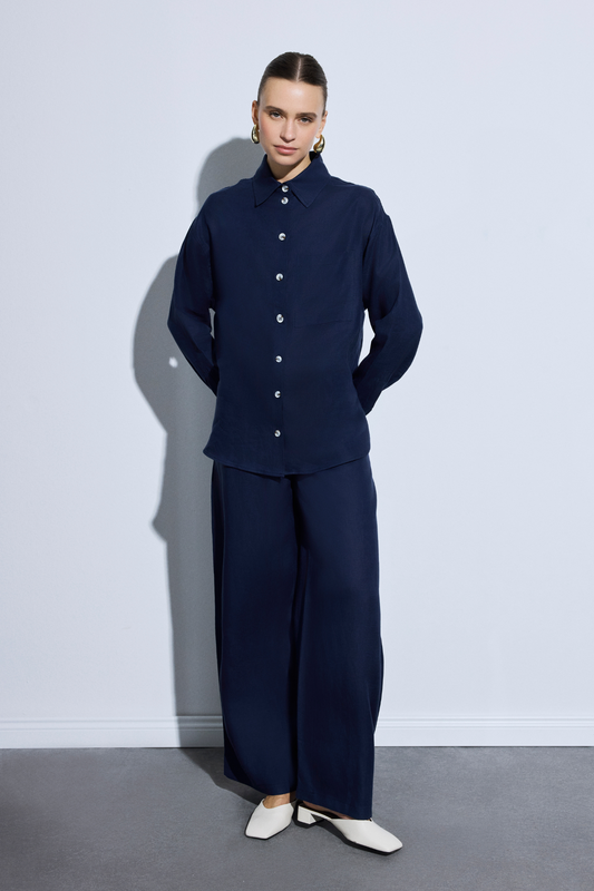 AB Keten Oversize Gömlek