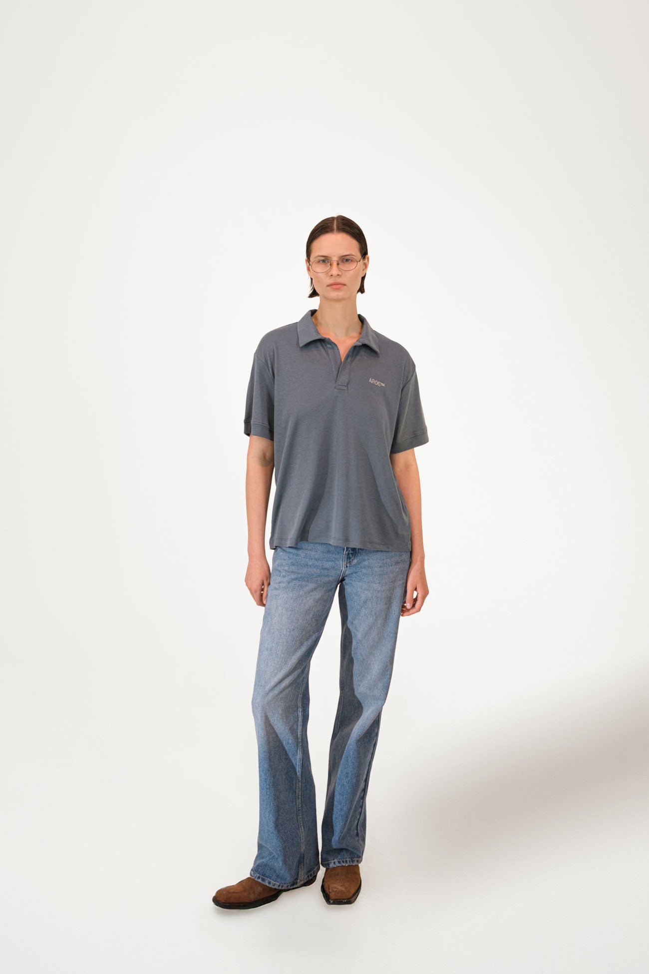 AR Gri Polo Tee