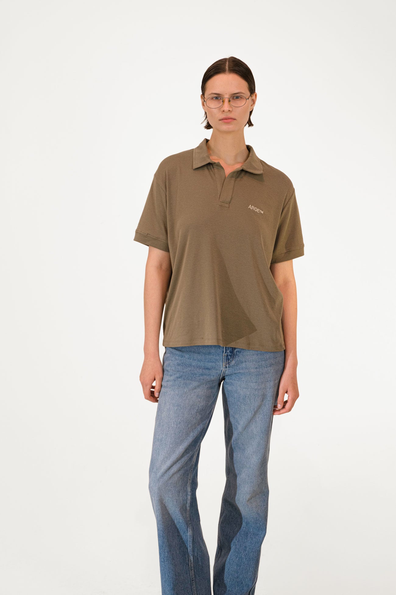 AR Kahverengi Polo Tee