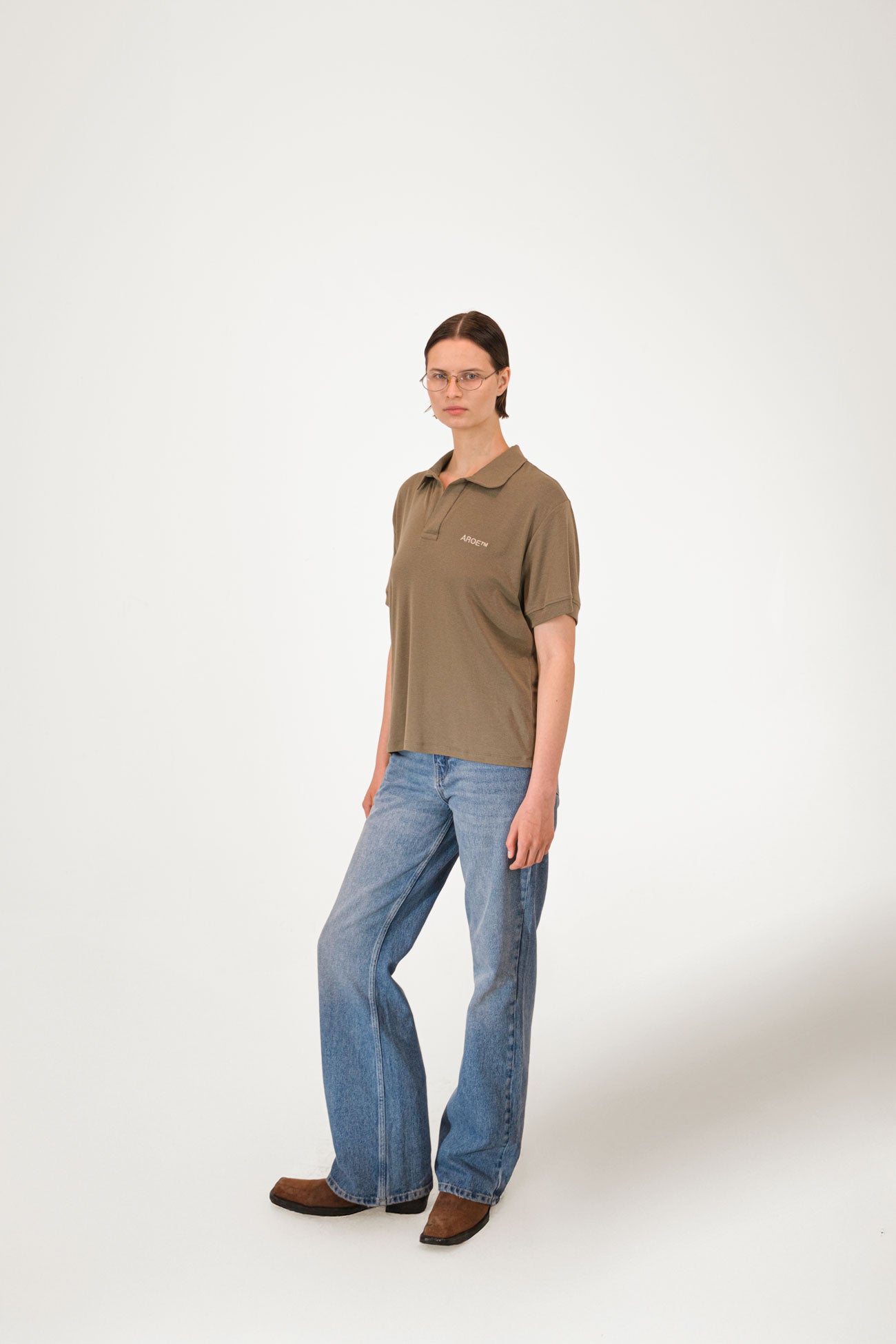 AR Kahverengi Polo Tee