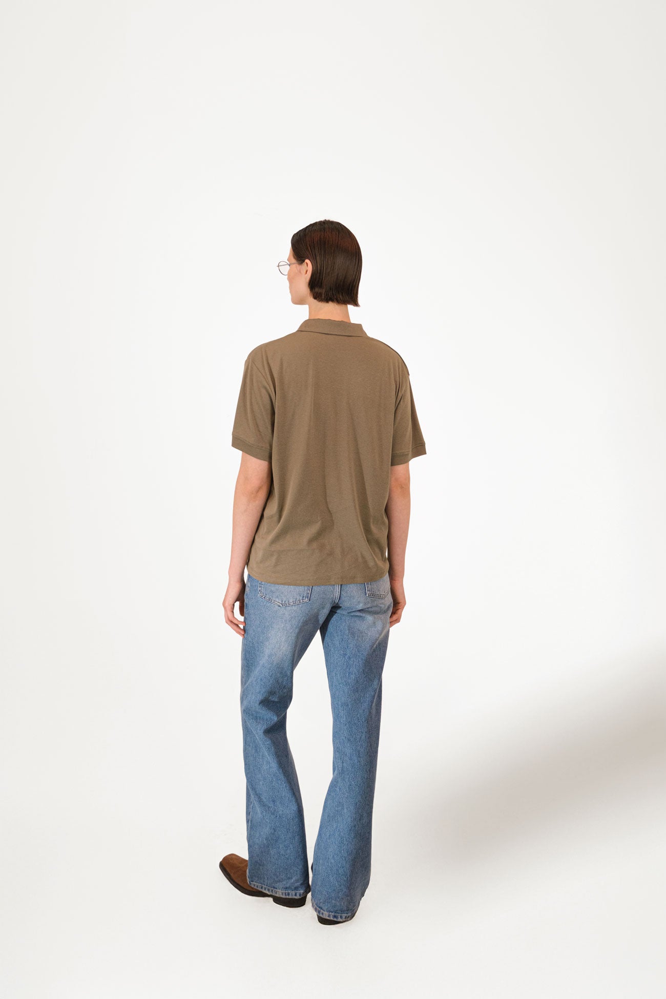 AR Kahverengi Polo Tee