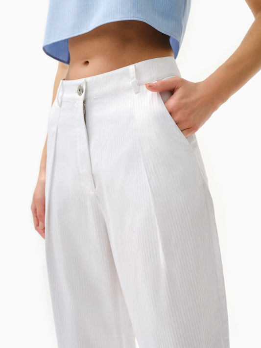 KNTLGY Mediternian Beyaz Pantolon