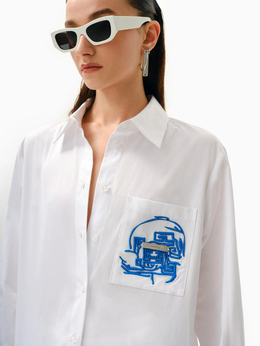 KNTLGY Helenic Fingerprint Gömlek