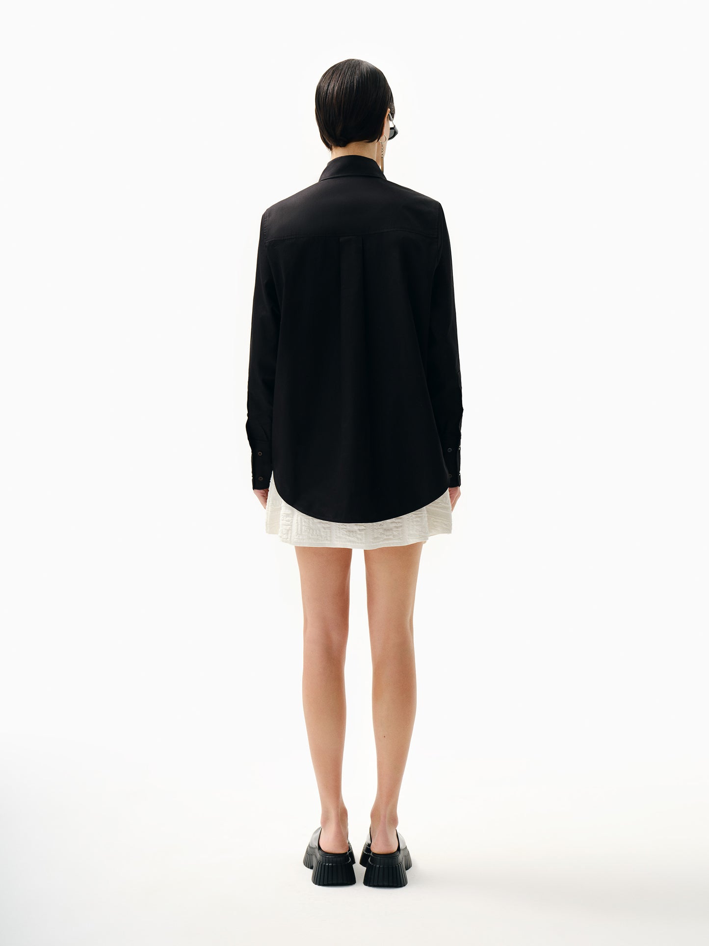 KNTLGY Siyah Maskülen Gömlek