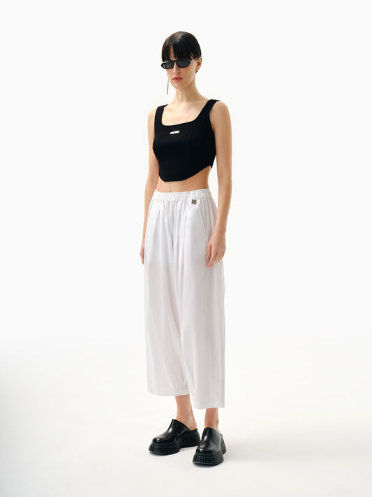 KNTLGY Crooked Triko Crop Top