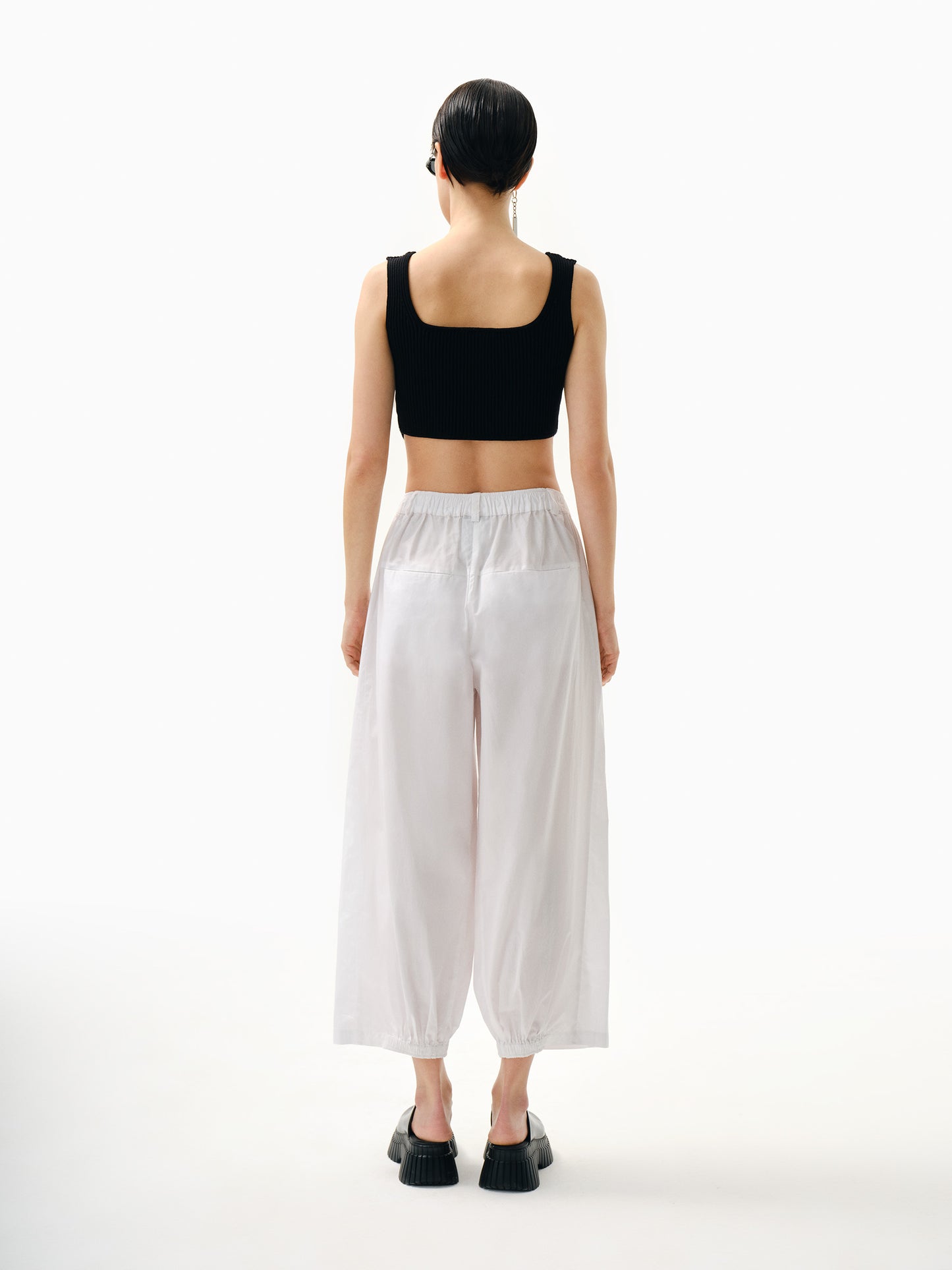 KNTLGY Crooked Triko Crop Top