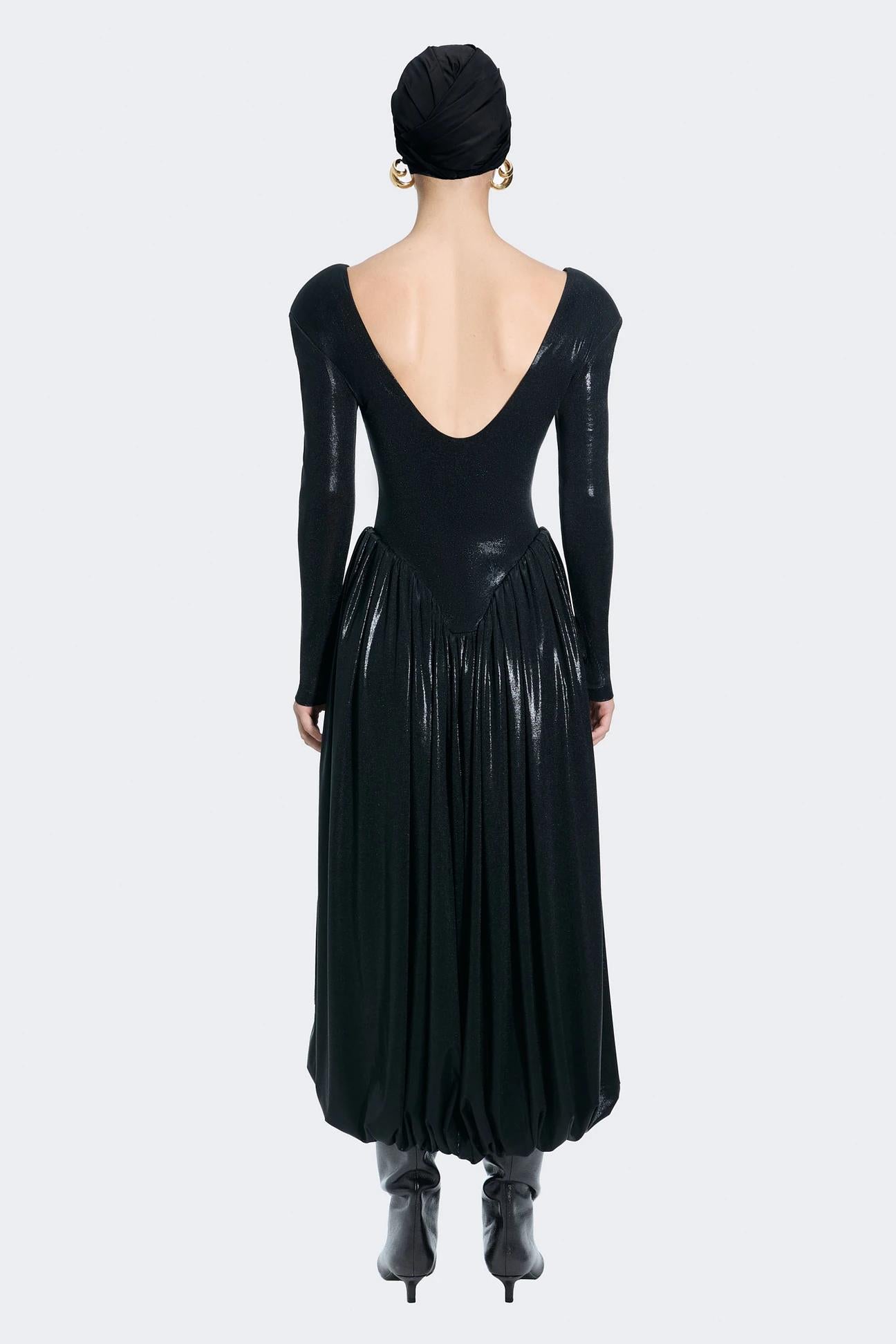 AR Blanca Balloon Maxi Elbise