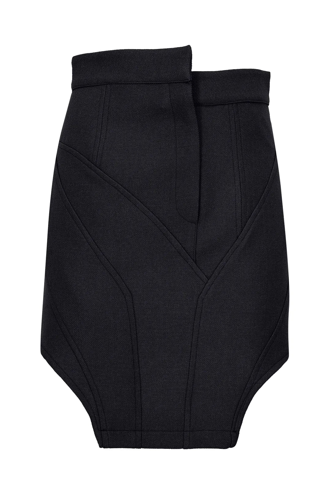 GWM Çizgili Helena-1 Siyah Etek