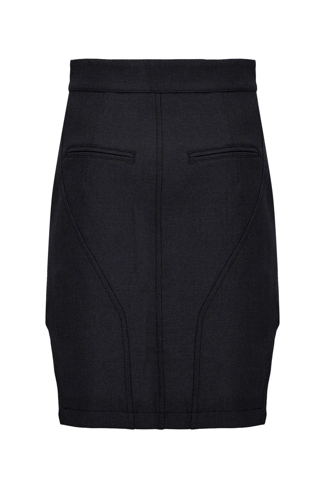 GWM Çizgili Helena-1 Siyah Etek