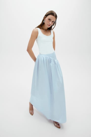 AB Asimetrik Poplin Etek