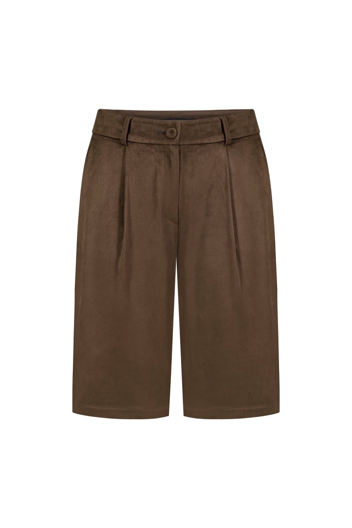 FTL Lauren Süet Kahverengi Şort