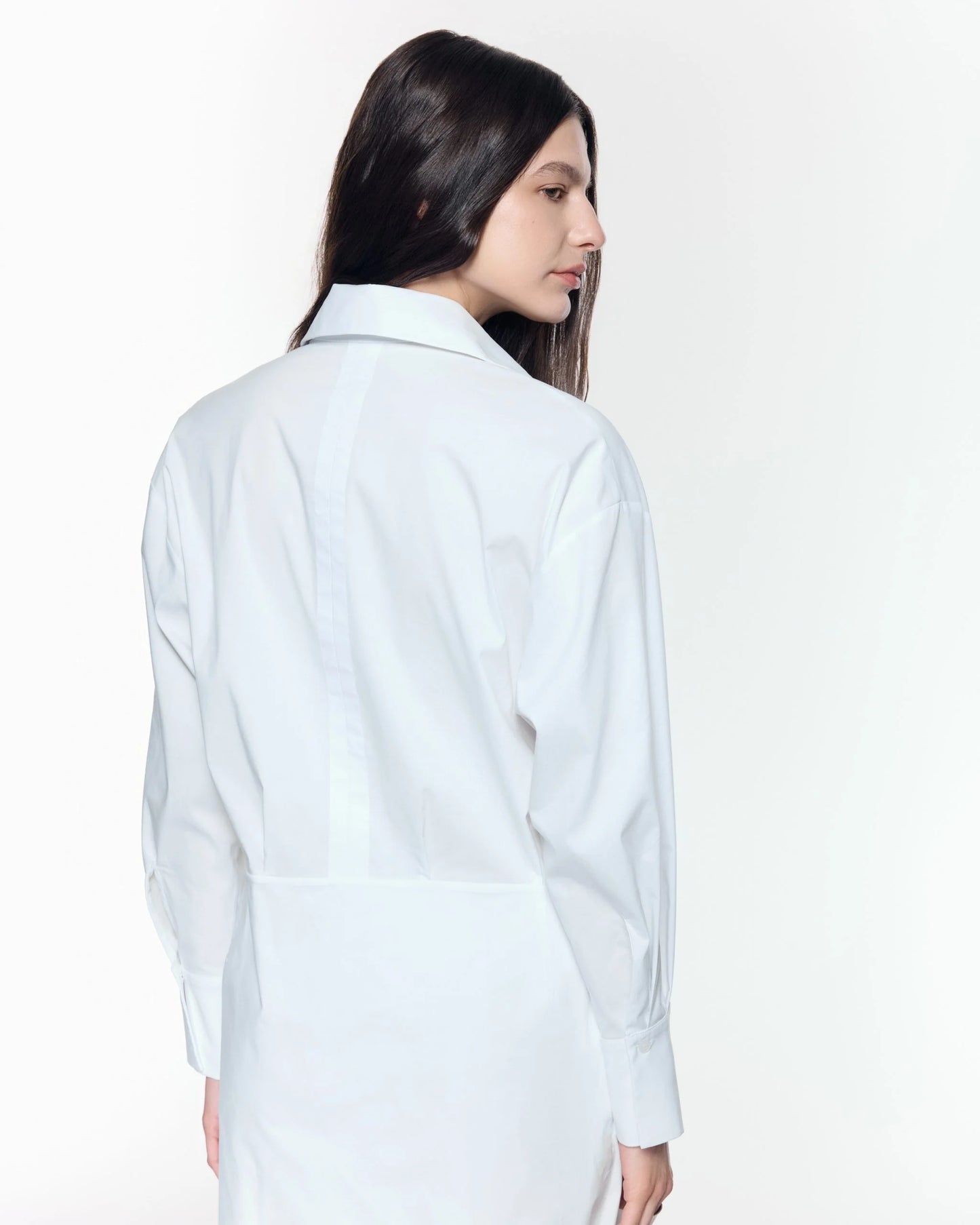 M Eddy White Shirt Dress