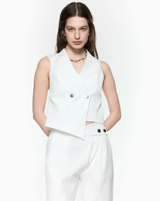 M Revolve Vest White