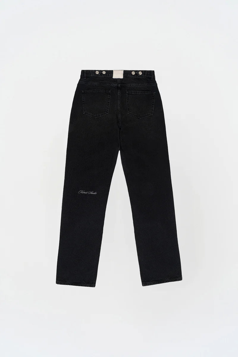 KNST Siyah Straight Fit Jean