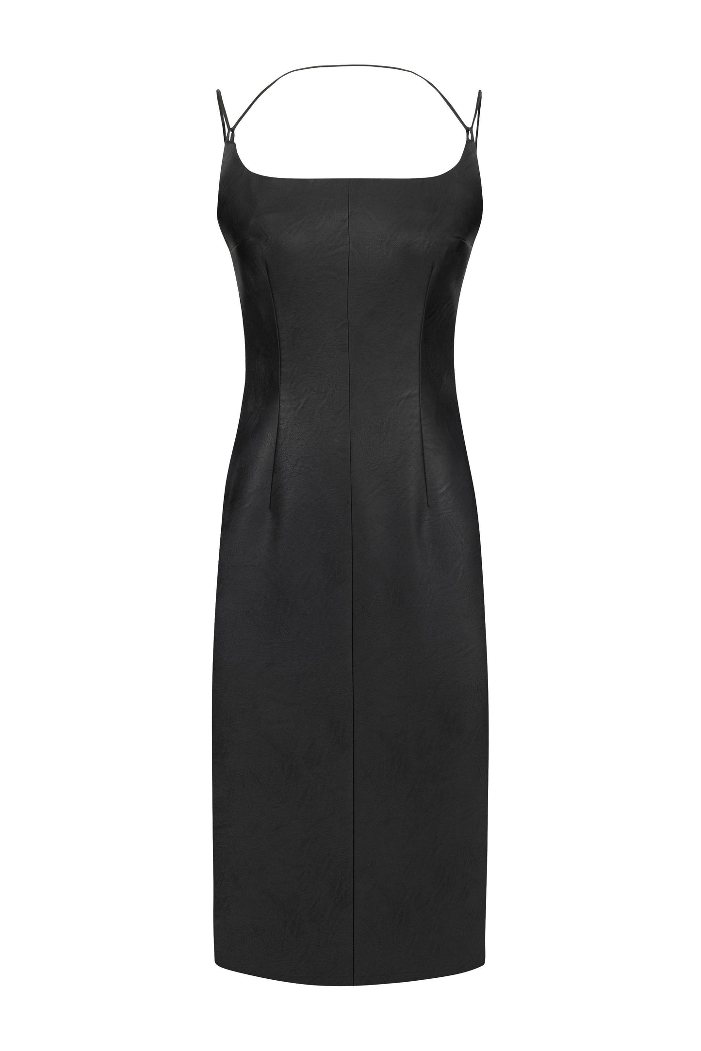 FTL Valentina Vegan Deri Elbise