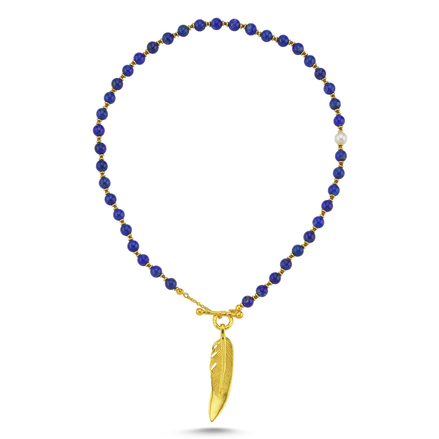 M Lapis Feather River Kolye