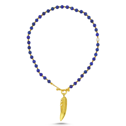M Lapis Feather River Kolye
