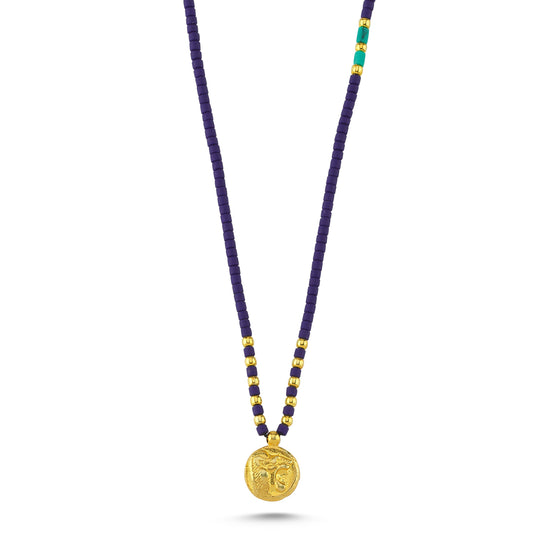 M Lapis Knidos Lion Kolye