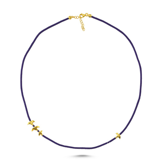 M Lapis Migratory Birds Kolye