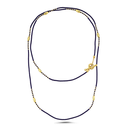 M Lapis Wrap Kolye