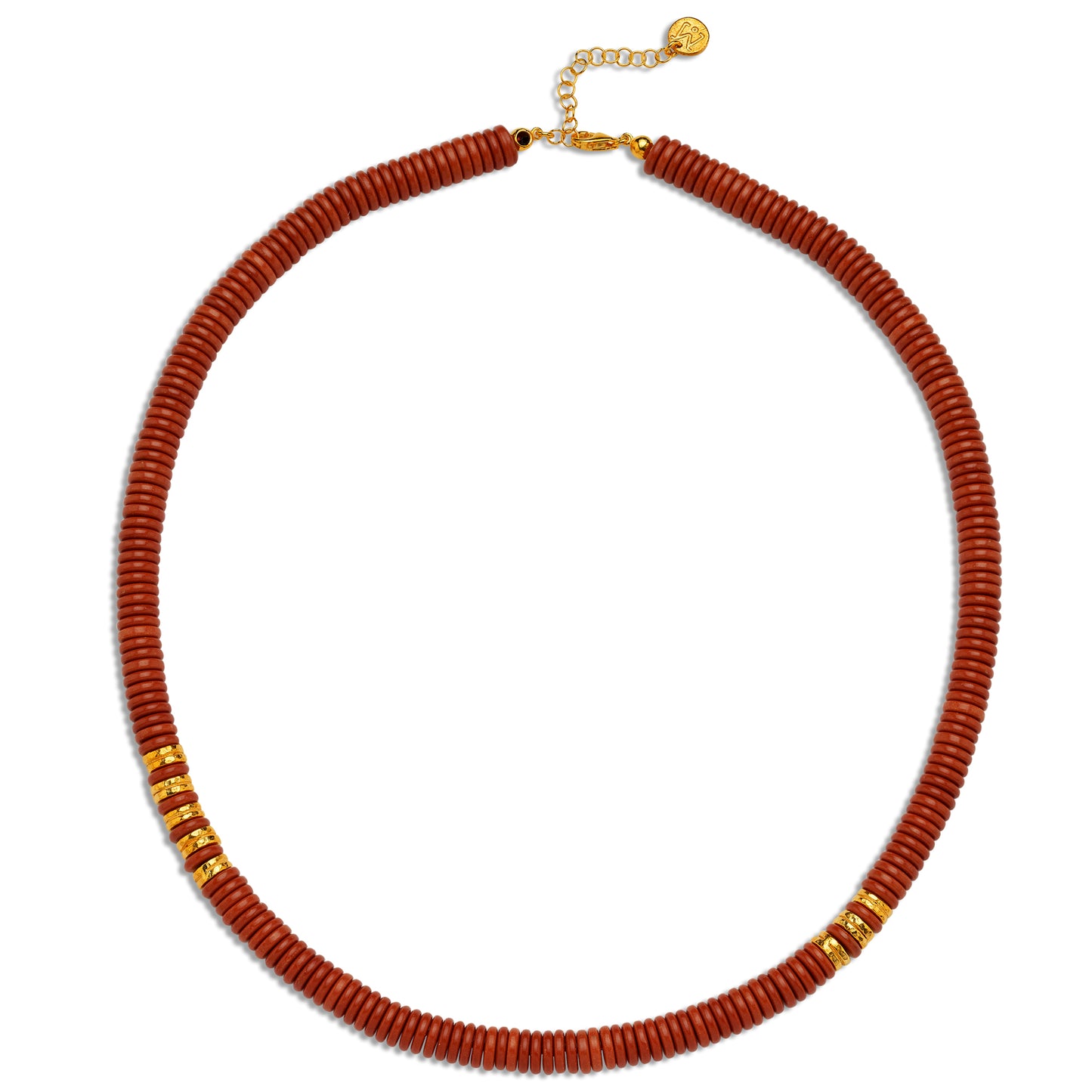M Red Howlite Kolye