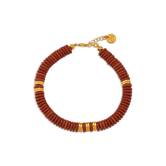 M Red Howlite Bileklik