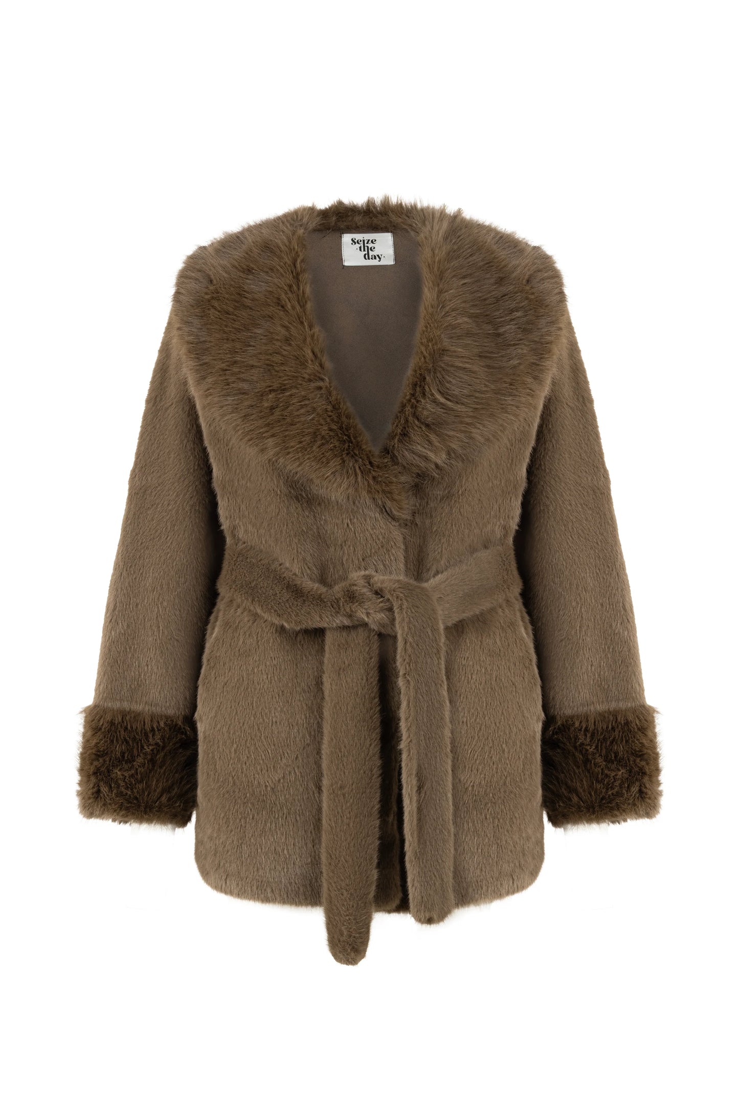 STD Marma Kahverengi Kürk Kaban